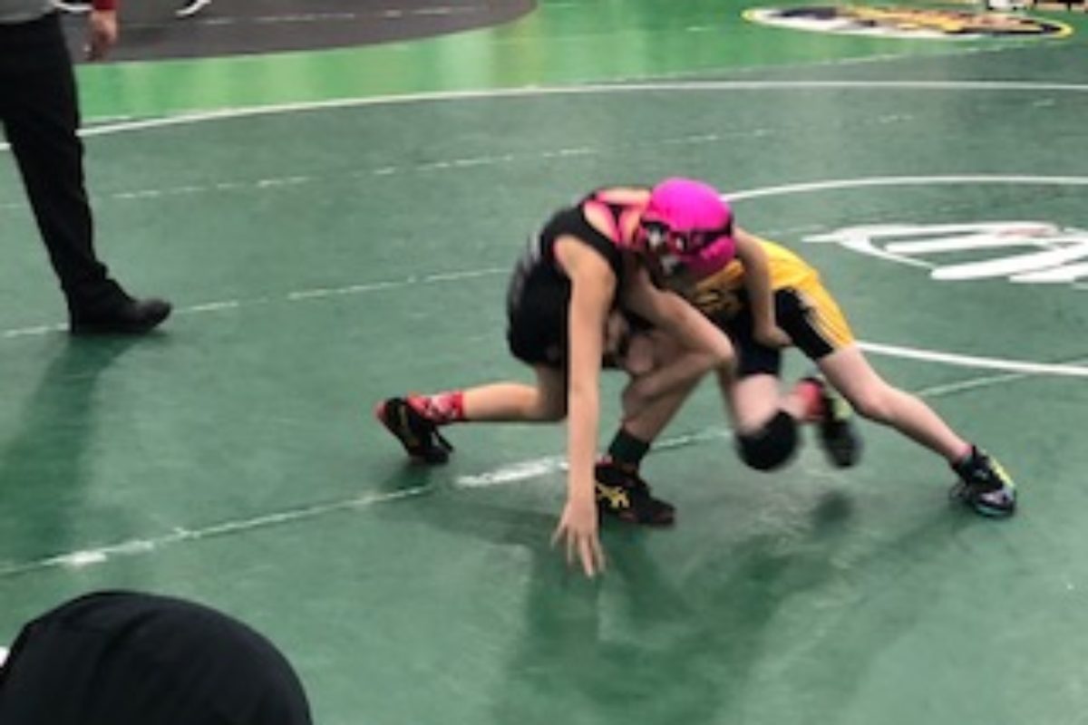 2018 Girls State- Junior High 80 lbs Makayla Young vs Katie Showalter